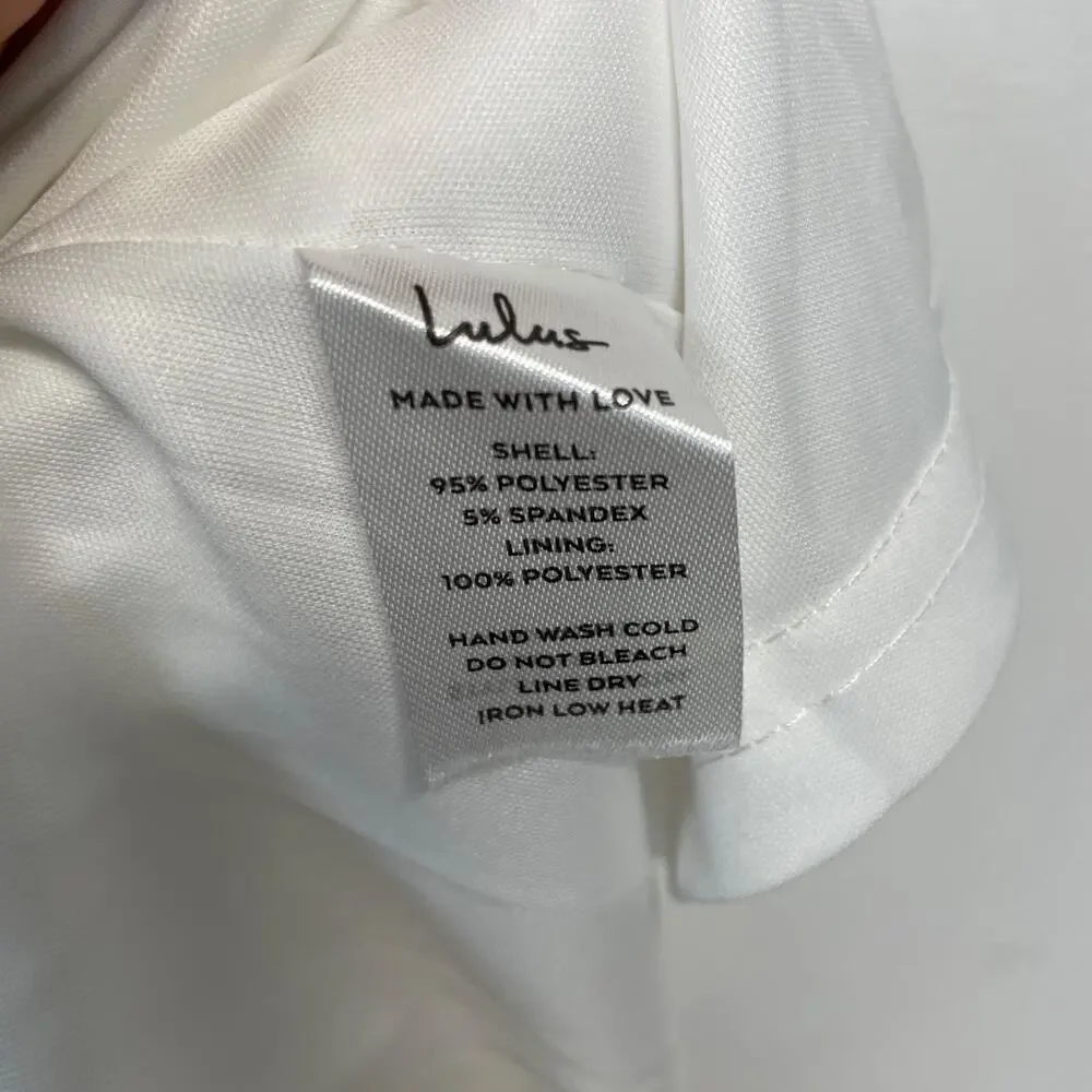 Lulus‎ Womens Exceptional Romance White Off the Shoulder Mermaid Maxi Dress XL - Picture 6 of 13